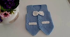 Damat Yeleği Örgü Modeli