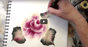 One Stroke Tekniği ile Gül Yapımı