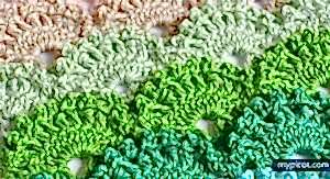 Kirpikli Tığ İşi Örgü Modeli