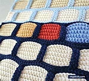 Tığ İşi Tuğla Örgü Modeli Yapılışı