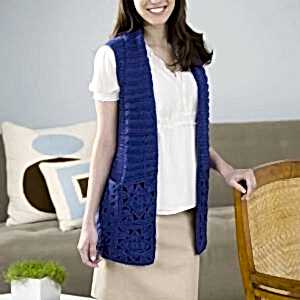 Tığ İşi Yelek Örneği 1