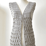 Örgü Yelek Modelleri Büyükler İçin Tığ İşi 2