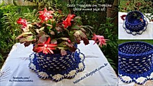 Penye İple Tabanlıklı Sepet Yapılışı