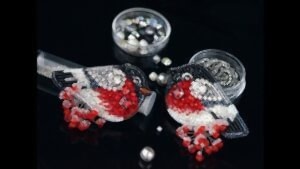 Keçe Üzerine Boncuk İşleme Broş