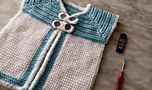 Tunus İşi Bebek Yeleği Yapılışı