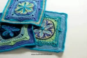 Çiçek Mandala Kare Motif Yapılışı