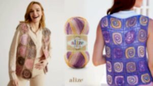 Batik İple Motifli Yelek Yapılışı