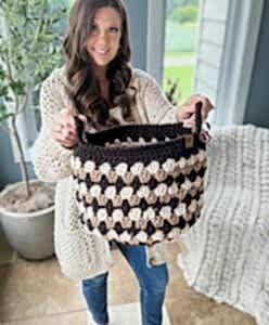 Kolay Tığ İşi Sepet Modeli