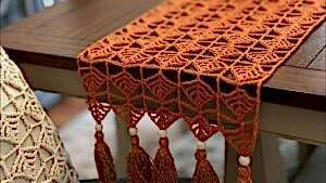 Yapraklı Örgü Runner Yapılışı