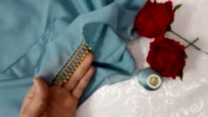 Kum Boncuklu Tek Renk Tığ Oyası Yapılışı