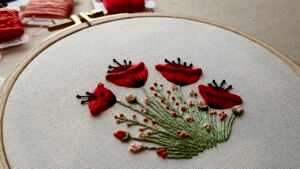 El Nakışı Gelincik Pano Yapılışı