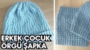 Erkek Çocuk Örgü Şapka Yapılışı