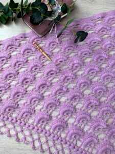 Tığla Kolay Örgü Şal Yapılışı