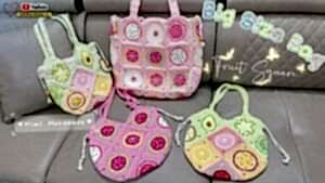 Meyveli Örgü Çanta Yapılışı