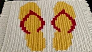 Terlik Desenli Örgü Paspas Yapılışı