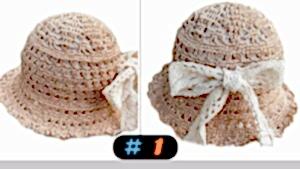 Yazlık Örgü Şapka Modeli Anlatımlı