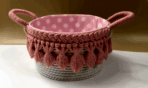 Makrome İpiyle Plastik Kova Nasıl Süslenir?