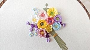 El Nakışı Çiçek Buketi Nasıl Yapılır?