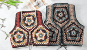 Tığ İşi Motifli Örgü Yelek Yapılışı